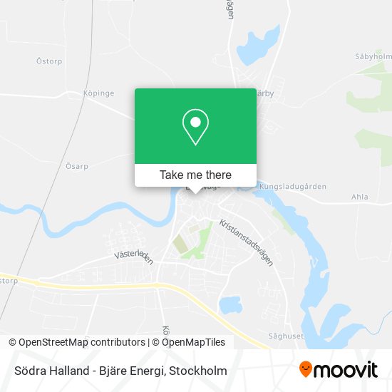 Södra Halland - Bjäre Energi map