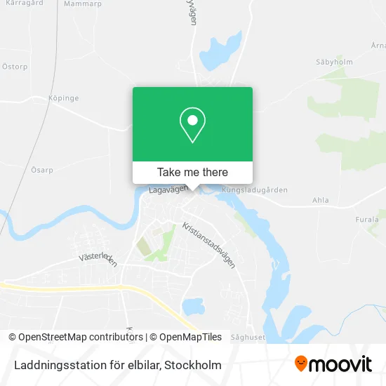 Laddningsstation för elbilar map