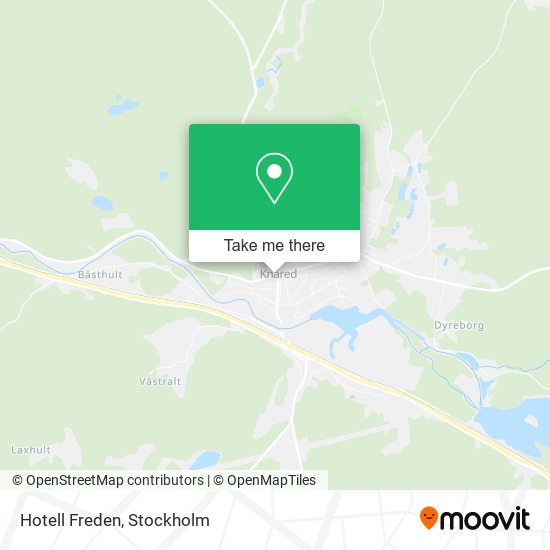 Hotell Freden map