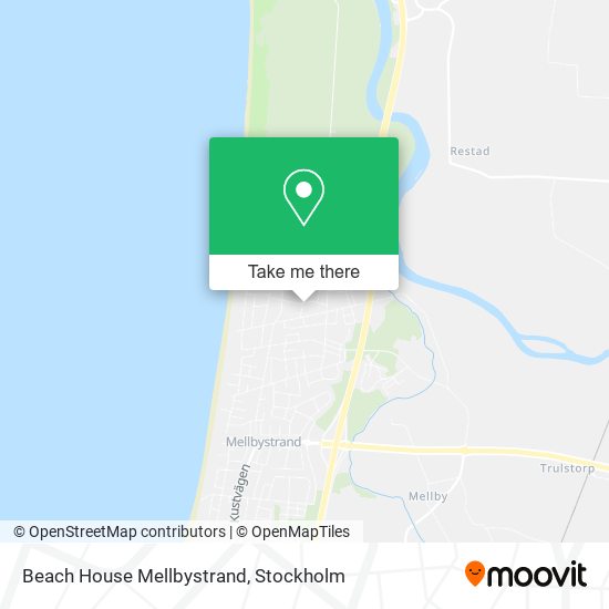 Beach House Mellbystrand map