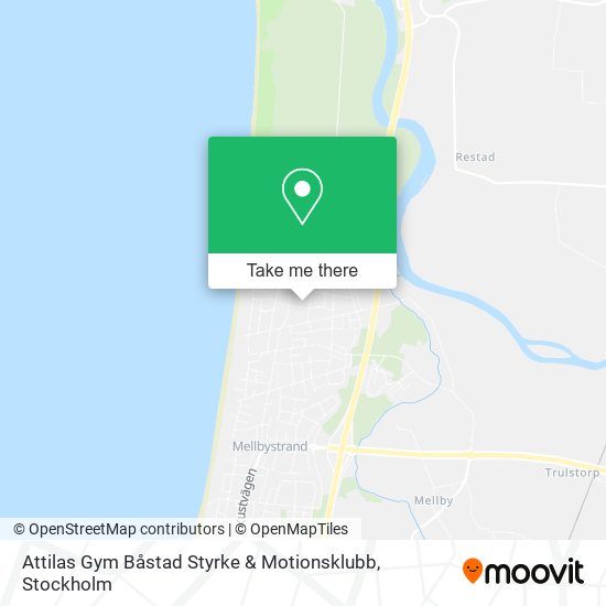 Attilas Gym Båstad Styrke & Motionsklubb map