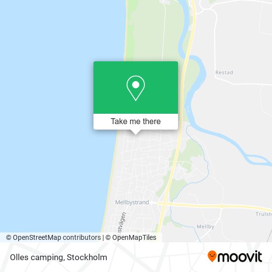 Olles camping map