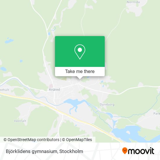 Björklidens gymnasium map