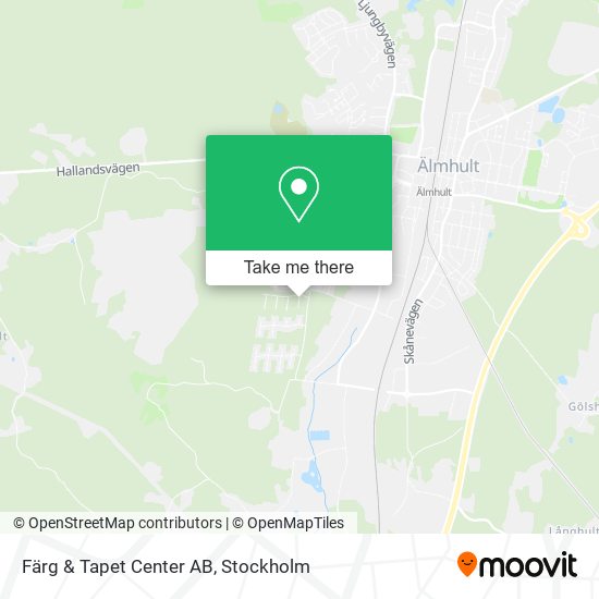 Färg & Tapet Center AB map