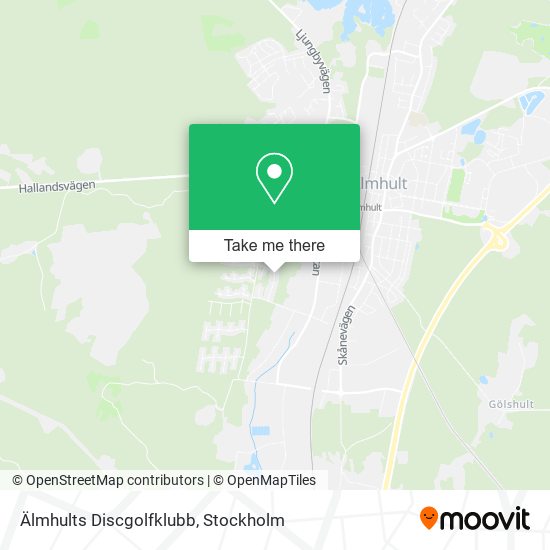 Älmhults Discgolfklubb map