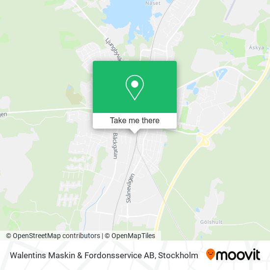 Walentins Maskin & Fordonsservice AB map