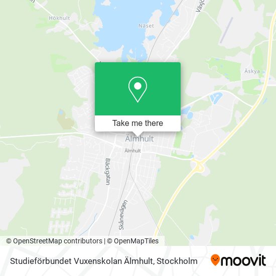 Studieförbundet Vuxenskolan Älmhult map