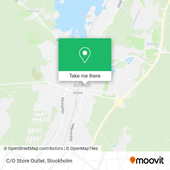 C/O Store Outlet map