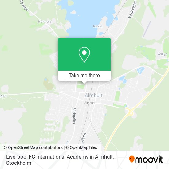 Liverpool FC International Academy in Älmhult map