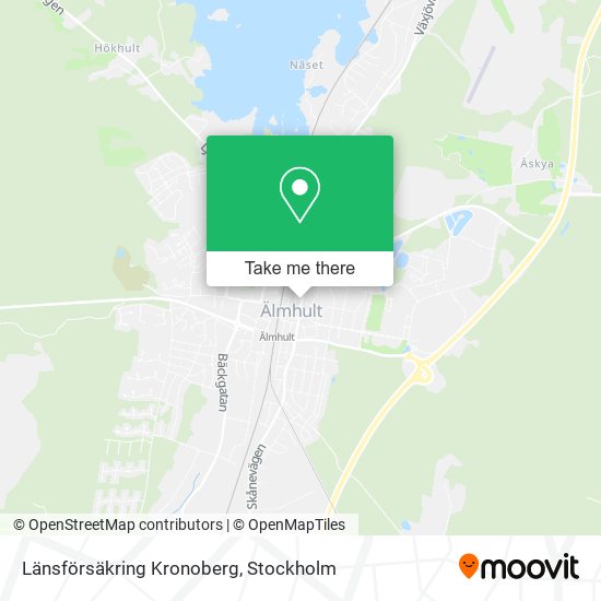 Länsförsäkring Kronoberg map