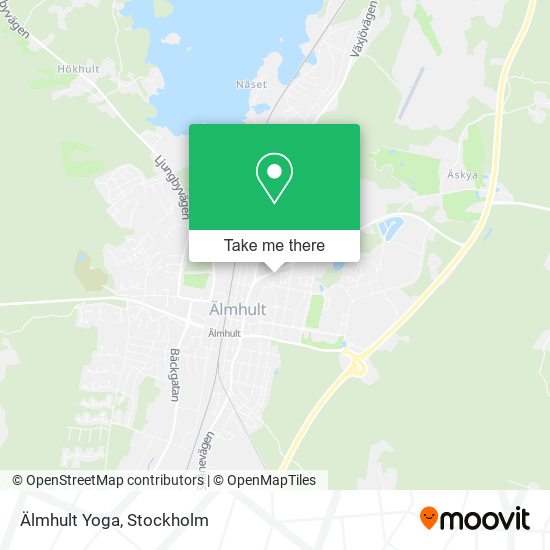 Älmhult Yoga map