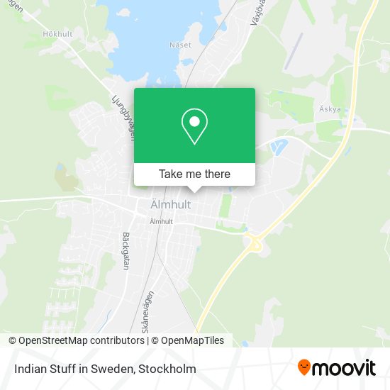 Indian Stuff in Sweden map