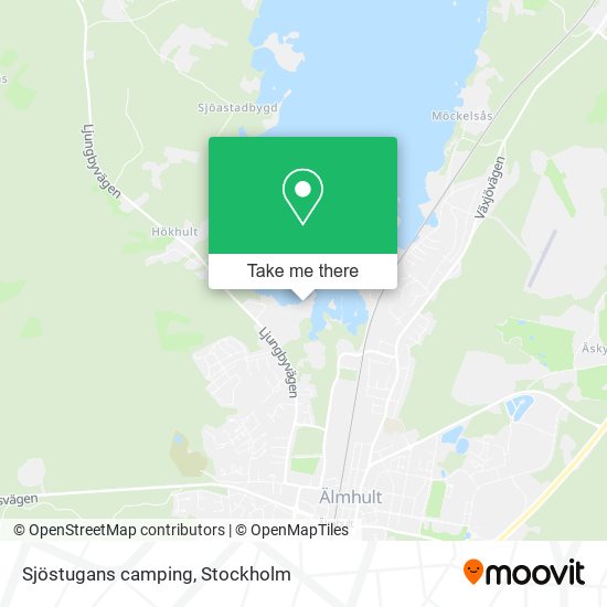 Sjöstugans camping map