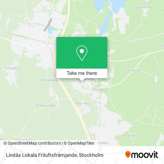 Lindås Lokala Friluftsfrämjande map