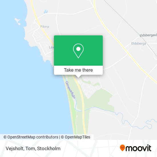 Vejsholt, Tom map