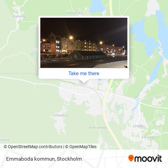 Emmaboda kommun map