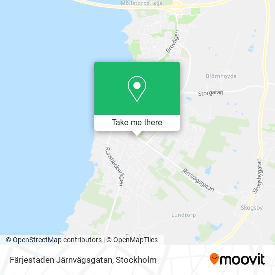 Färjestaden Järnvägsgatan map