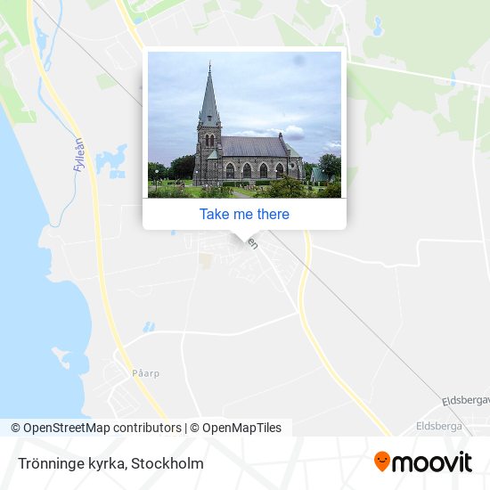 Trönninge kyrka map