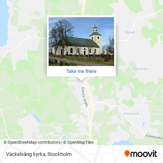 Väckelsång kyrka map