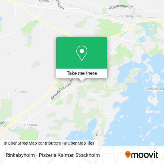 Rinkabyholm - Pizzeria Kalmar map