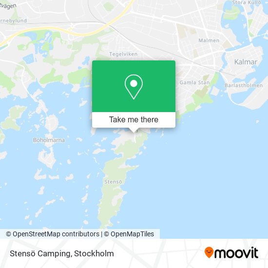 Stensö Camping map