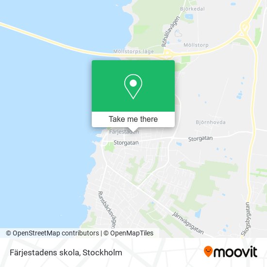 Färjestadens skola map