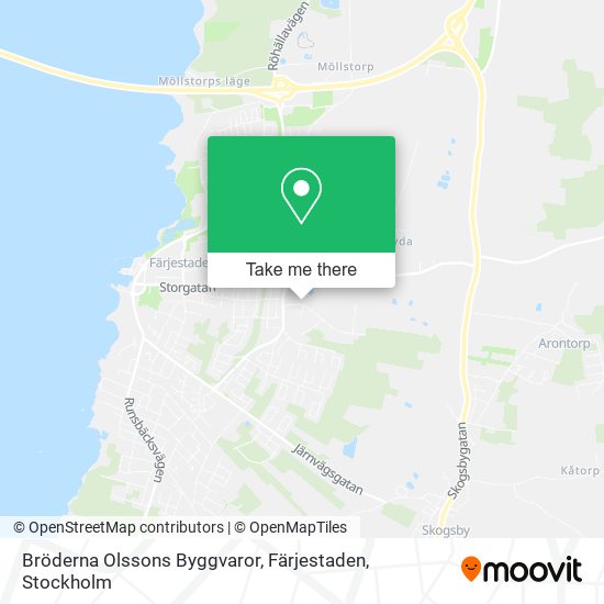 Bröderna Olssons Byggvaror, Färjestaden map