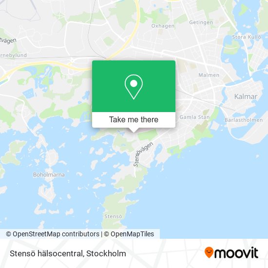 Stensö hälsocentral map