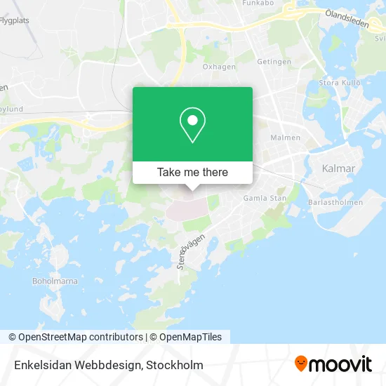 Enkelsidan Webbdesign map