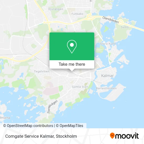 Comgate Service Kalmar map