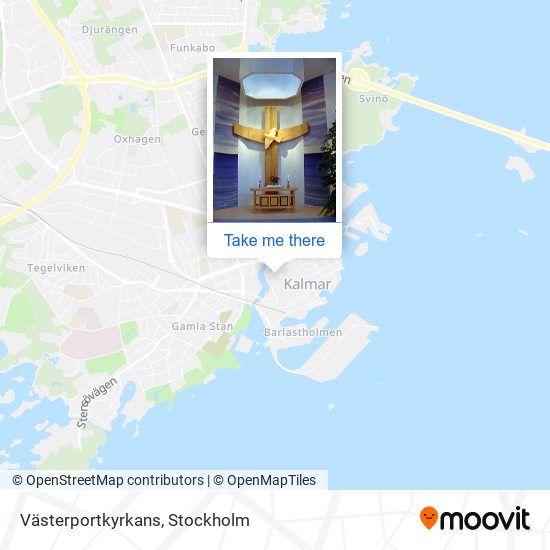 Västerportkyrkans map