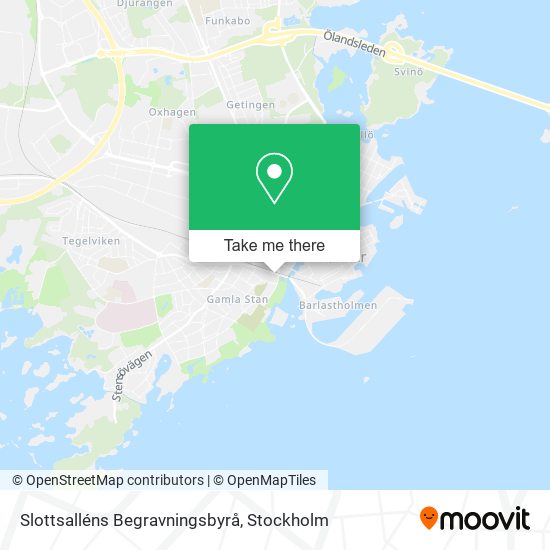 Slottsalléns Begravningsbyrå map