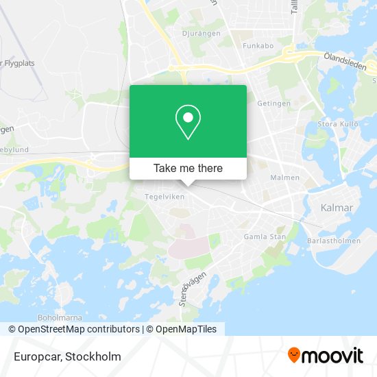 Europcar map