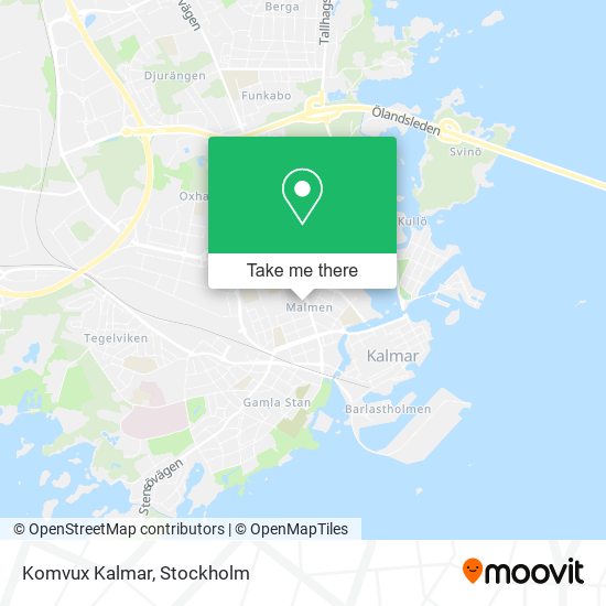 Komvux Kalmar map