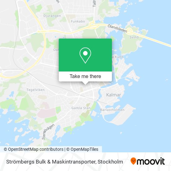 Strömbergs Bulk & Maskintransporter map