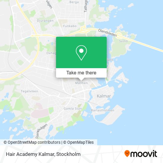 Hair Academy Kalmar map