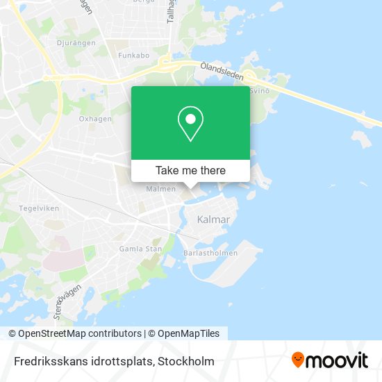 Fredriksskans idrottsplats map