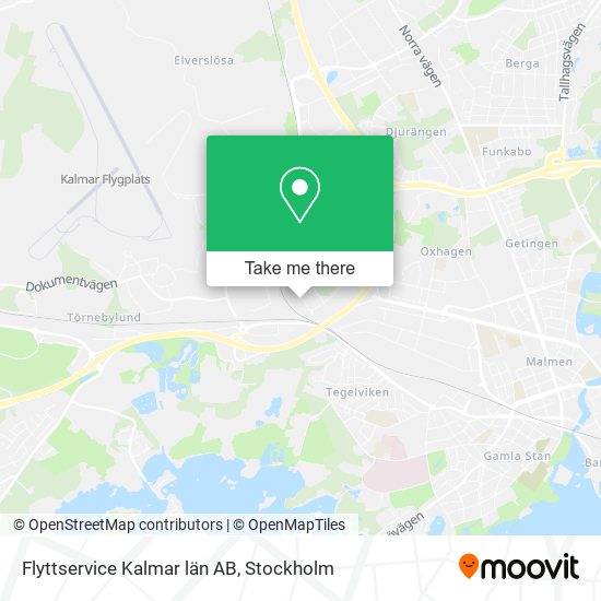 Flyttservice Kalmar län AB map