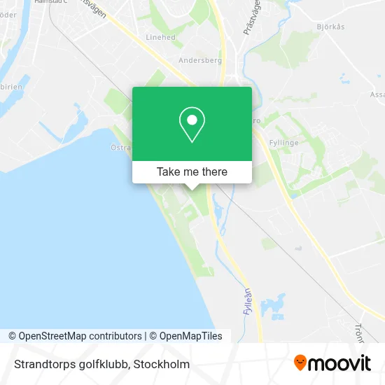 Strandtorps golfklubb map