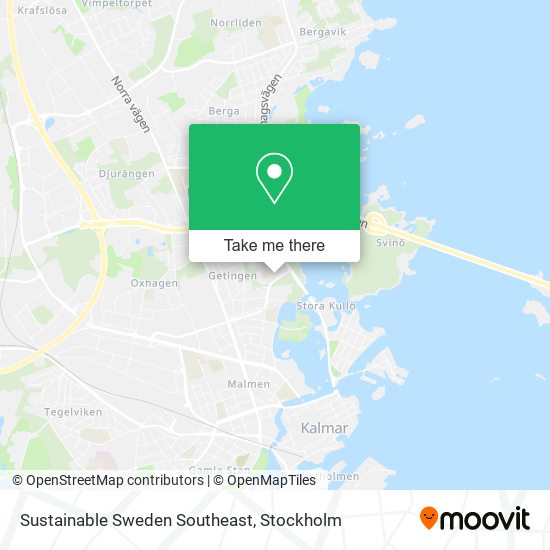 Sustainable Sweden Southeast map