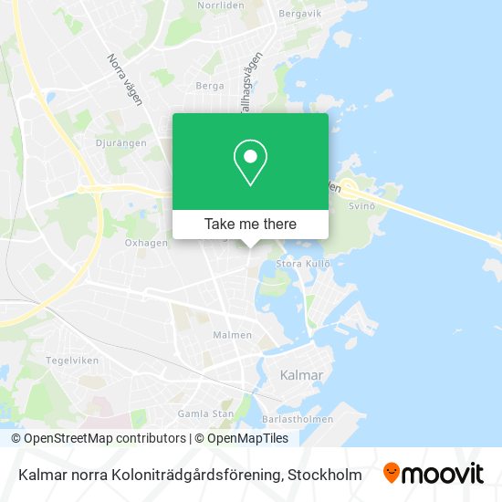 Kalmar norra Koloniträdgårdsförening map