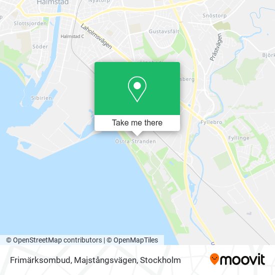Frimärksombud, Majstångsvägen map