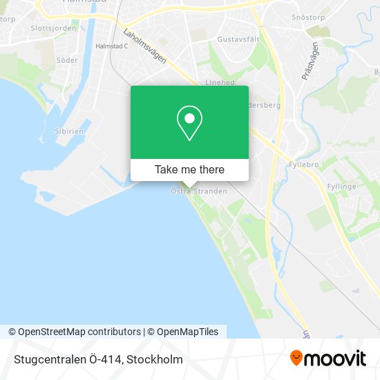 Stugcentralen Ö-414 map