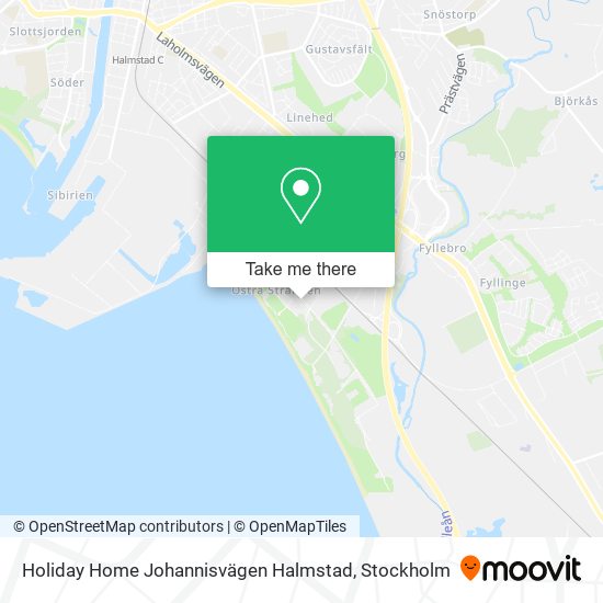 Holiday Home Johannisvägen Halmstad map