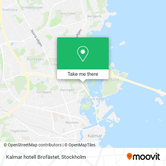 Kalmar hotell Brofästet map