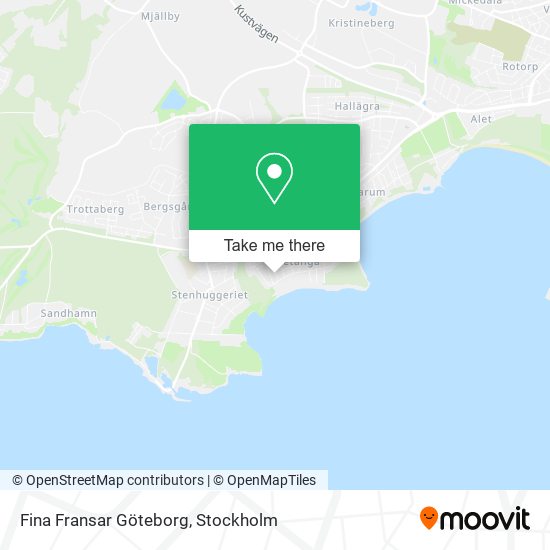 Fina Fransar Göteborg map