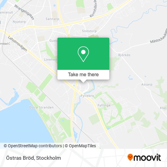 Östras Bröd map