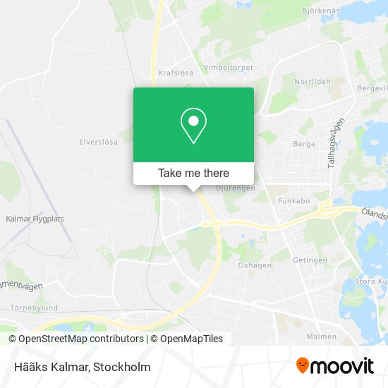 Hããks Kalmar map