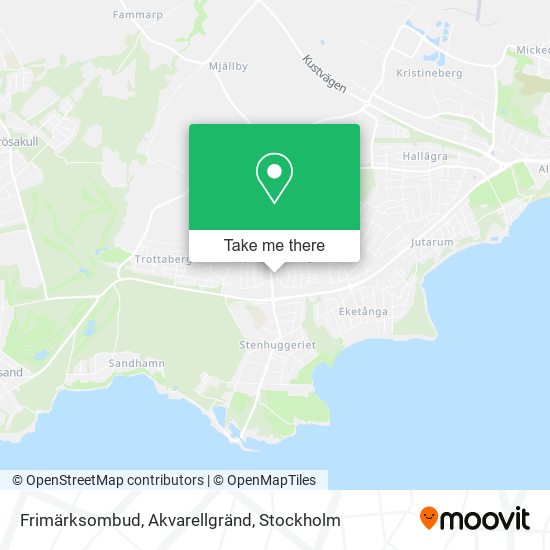 Frimärksombud, Akvarellgränd map