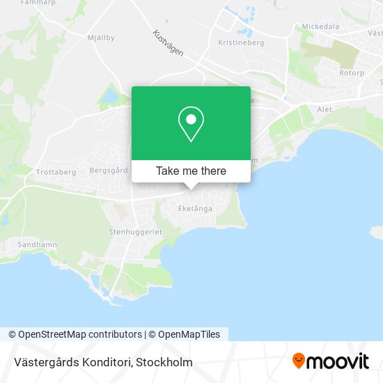 Västergårds Konditori map